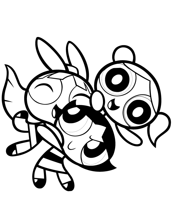 Powerpuff Girls Coloring Pages For Kids Cartoon Printable | Images and ...