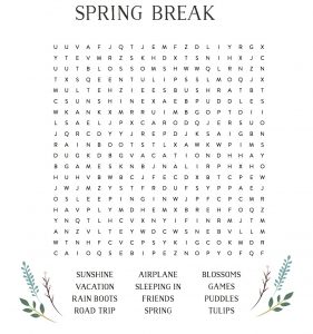 Spring Word Search - Best Coloring Pages For Kids