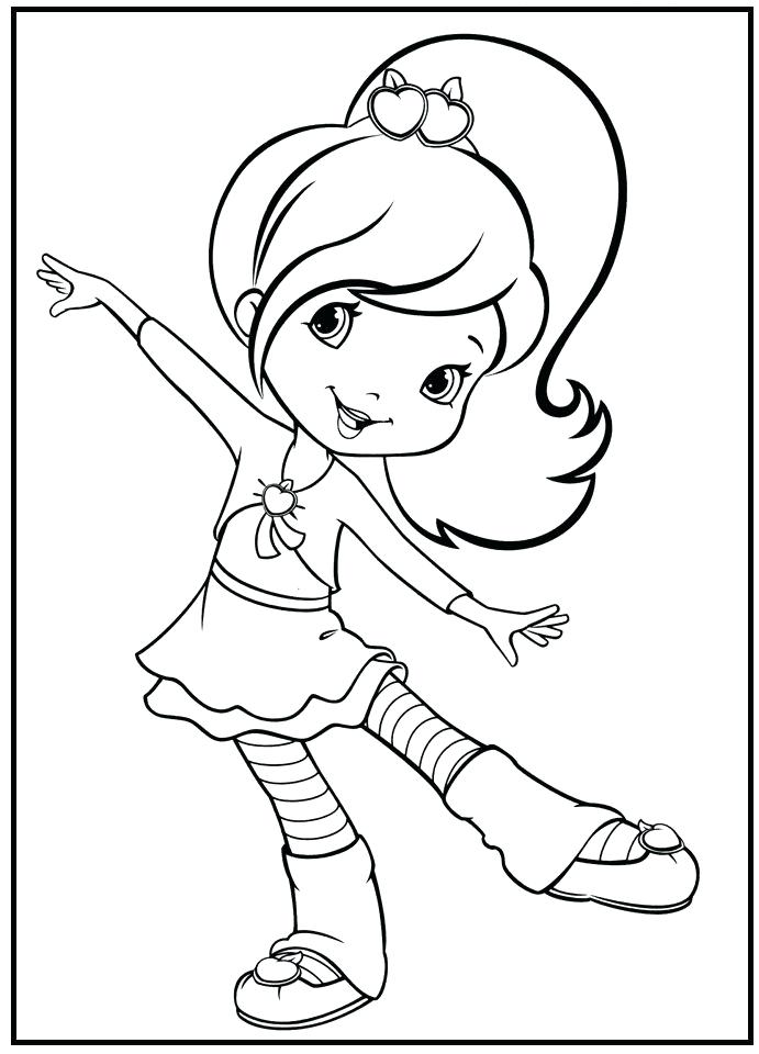 free coloring pages for girls dancers