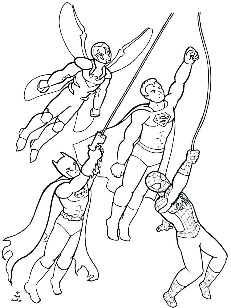 Download Superhero Coloring Pages - Best Coloring Pages For Kids