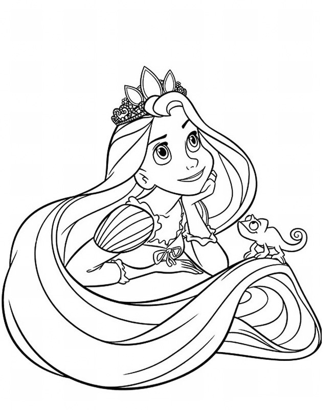 Tangled Disney Coloring Page