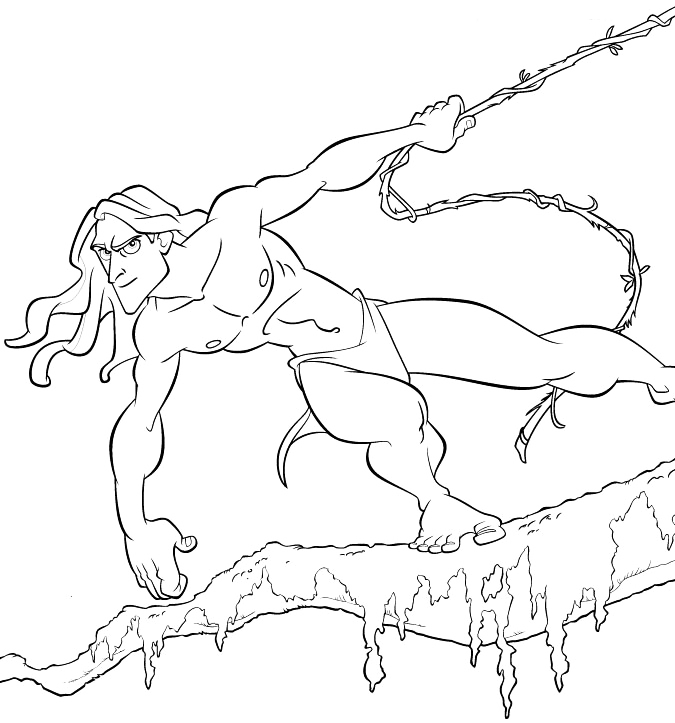 Tarzan Disney Coloring Page