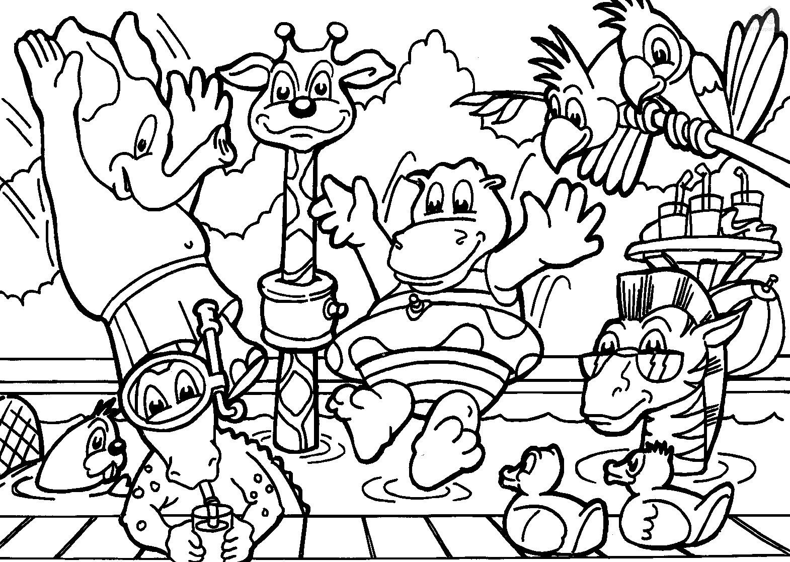 kid coloring pages animals