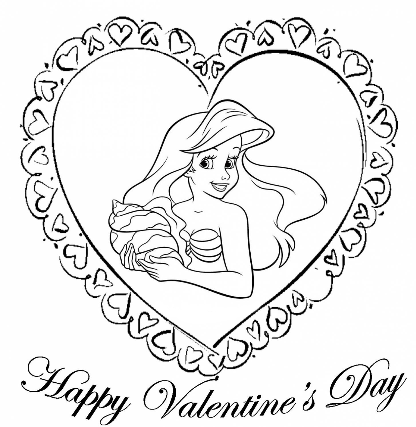 6600 Collections Valentine Coloring Pages Disney  HD