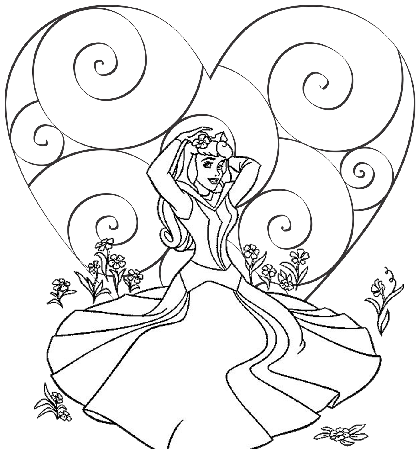 Disney Valentine Coloring Sheets Coloring Pages