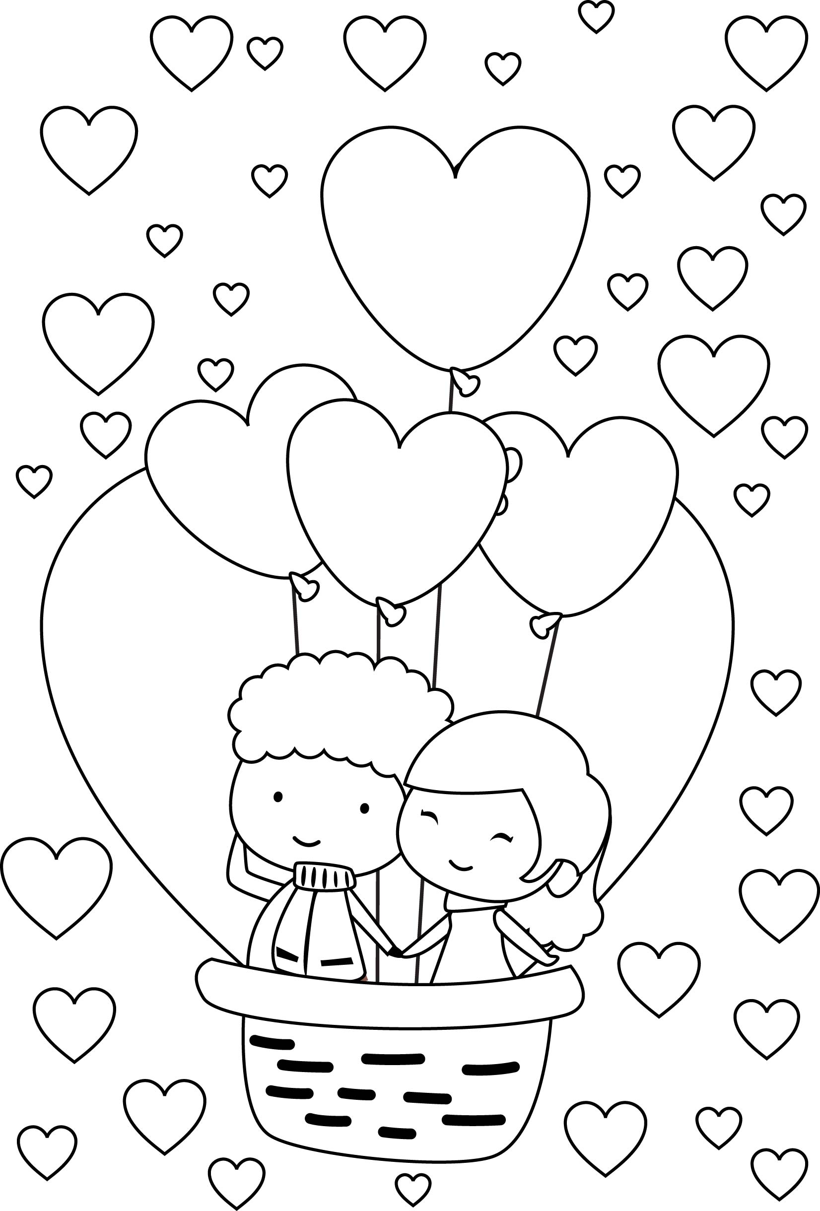 love cartoons coloring pages