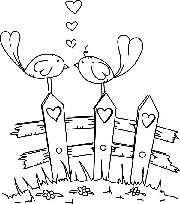 cute coloring pages of love