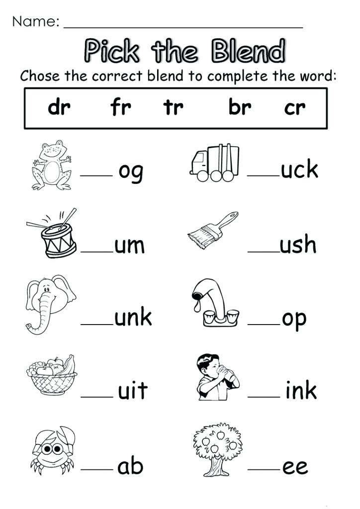 Worksheets English Kindergarten