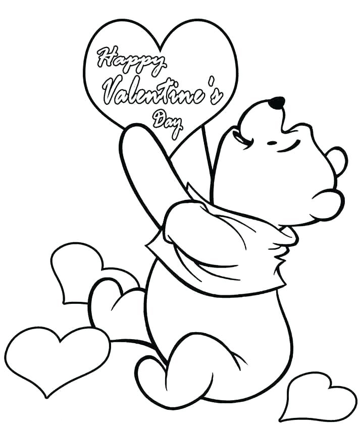 disney valentine to print coloring page Coloring disney pages