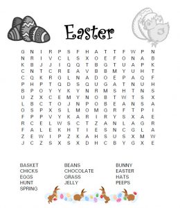 Easter Word Search Puzzles - Best Coloring Pages For Kids