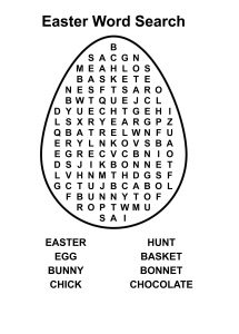 Easter Word Search Puzzles - Best Coloring Pages For Kids