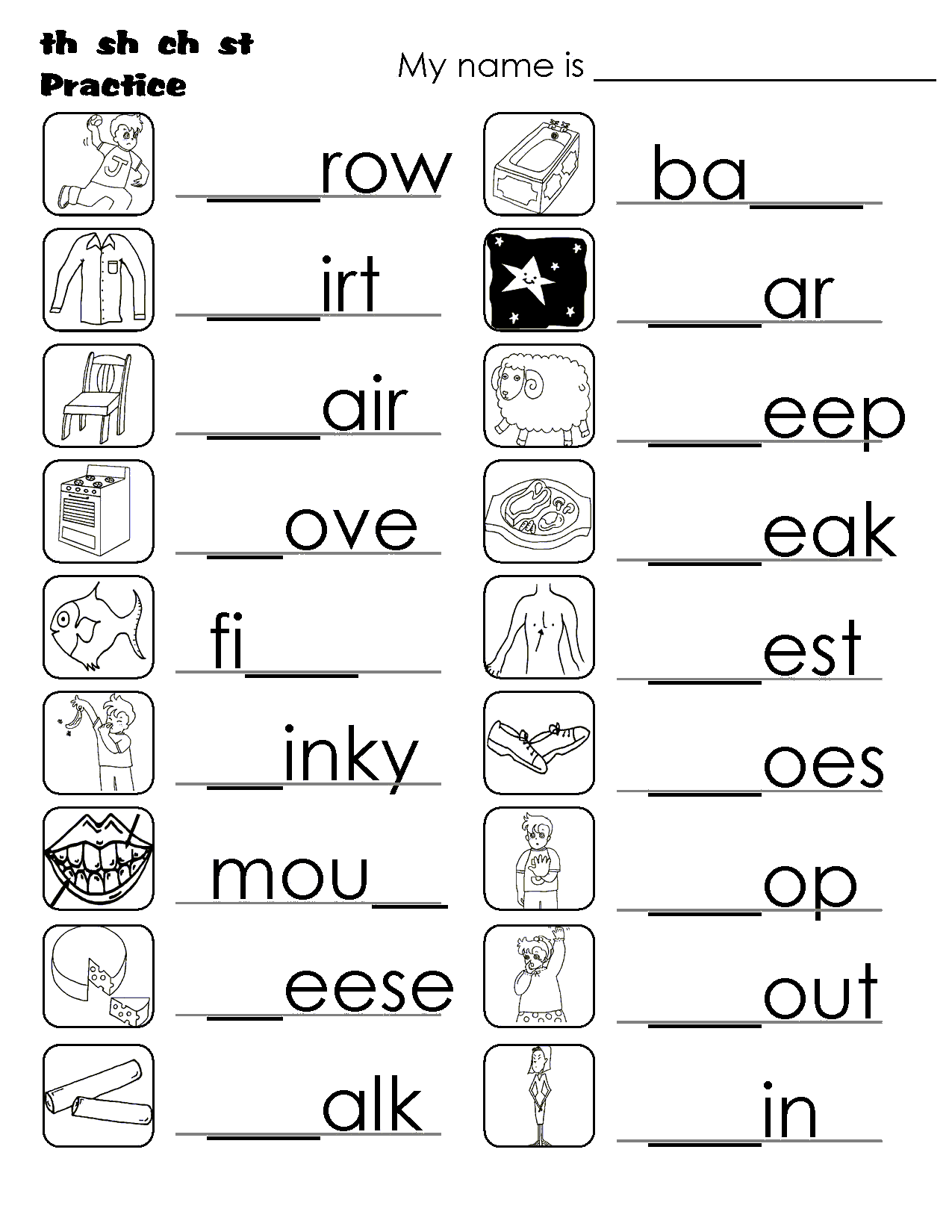 english kindergarten worksheets
