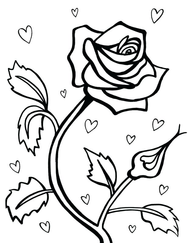 Download Roses And Hearts Coloring Pages Best Coloring Pages For Kids