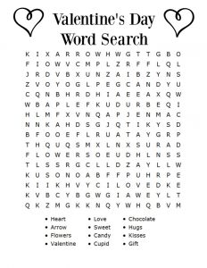 Valentines Word Search - Best Coloring Pages For Kids