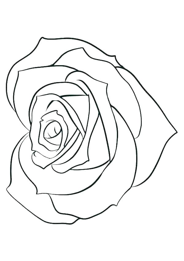 heart with roses coloring pages