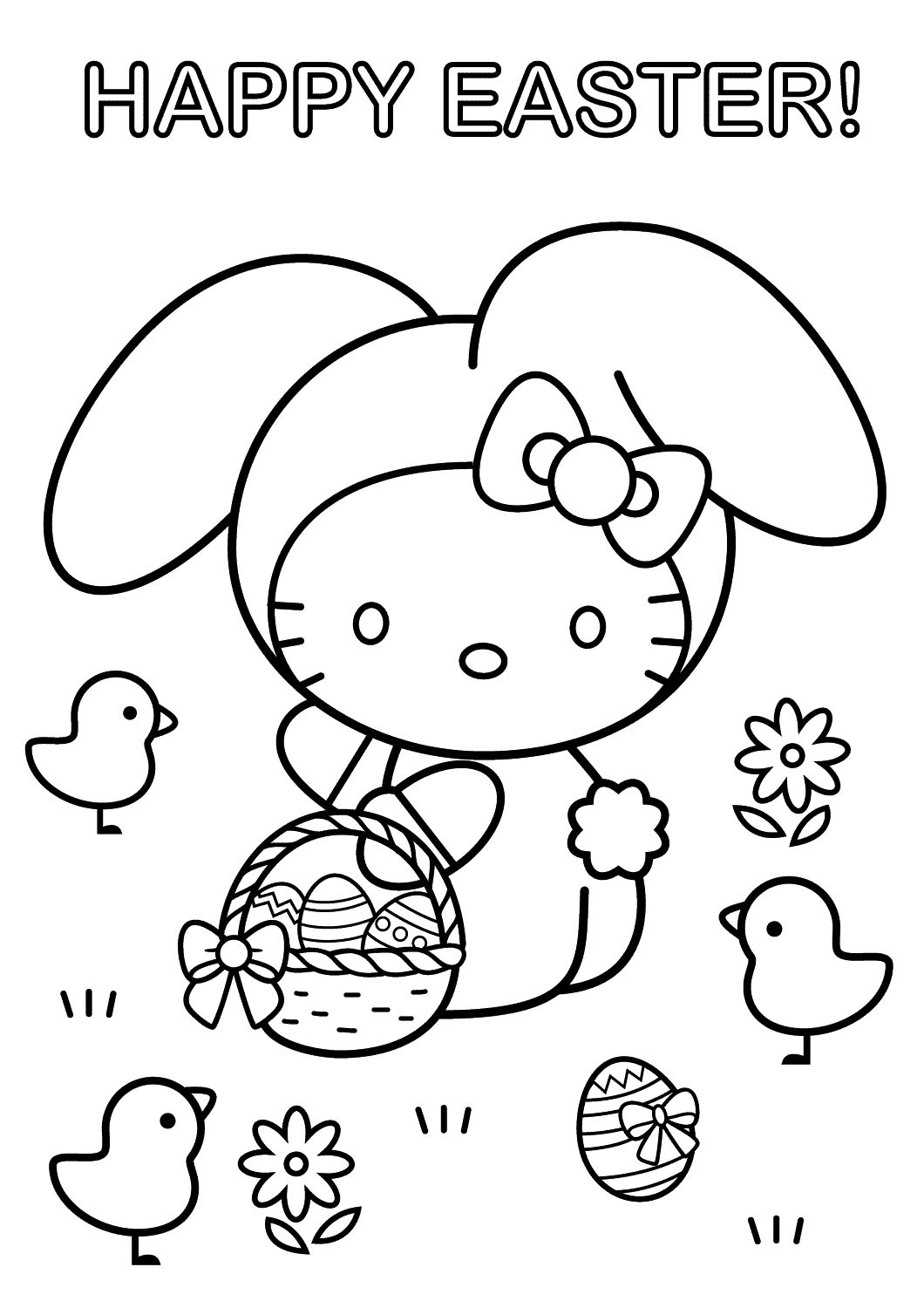 Free Easter Coloring Pages For Preschoolers