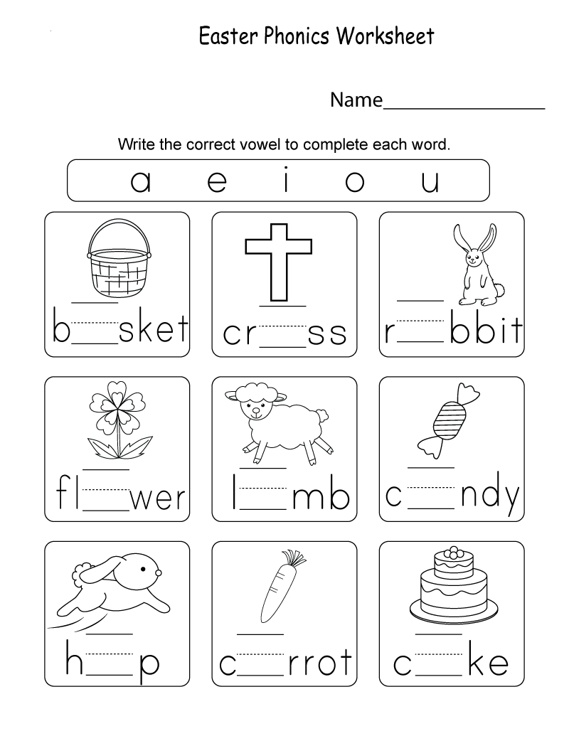 Phonics For Kindergarten Free Printables