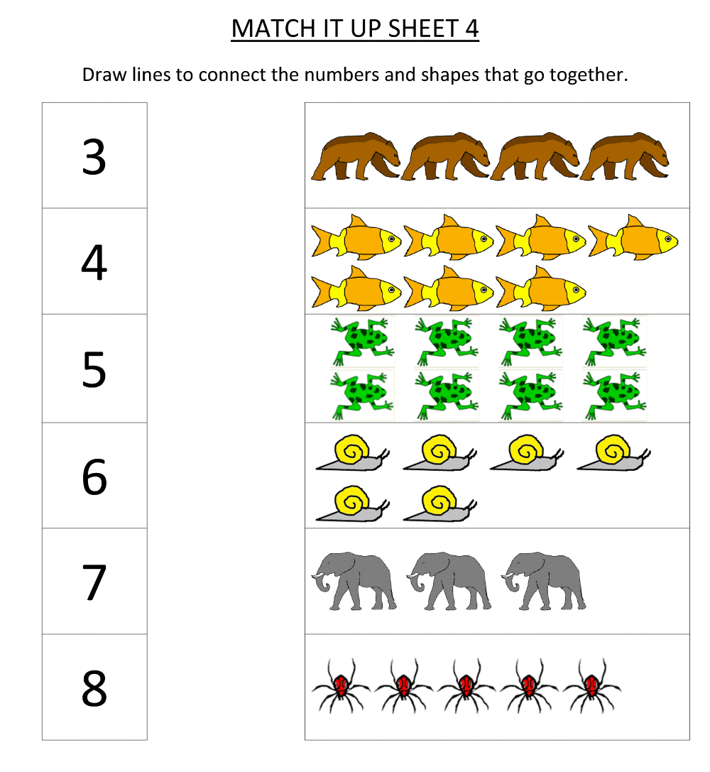 math worksheets for kindergarten
