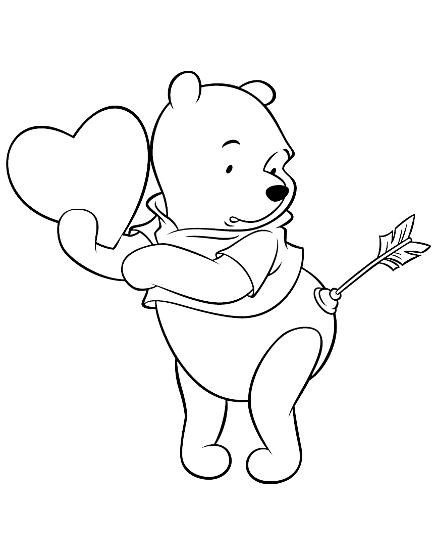 Valentines Disney Coloring Pages Best Coloring Pages For Kids