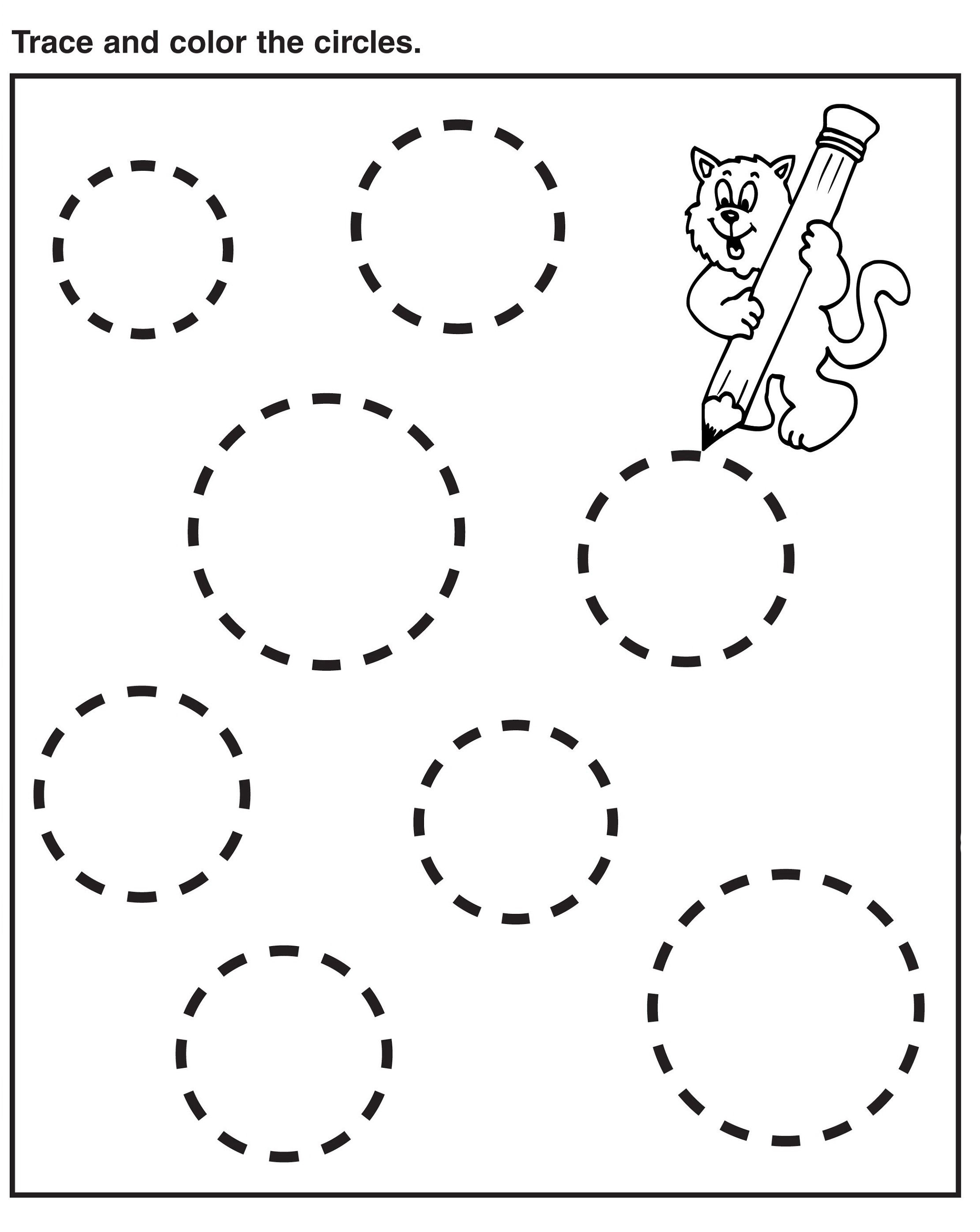 Preschool Tracing Worksheets Best Coloring Pages For Kids