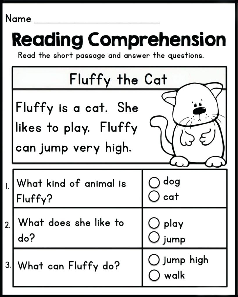 Kindergarten Worksheets Reading Comprehension Kindergarten Worksheets Reading Comprehension 