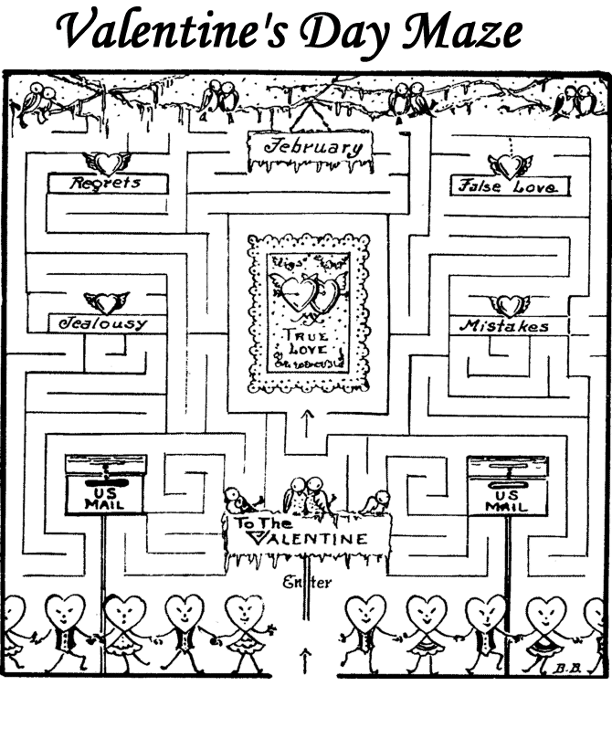 Free Printable Valentine Maze