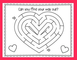 Valentines Mazes - Best Coloring Pages For Kids