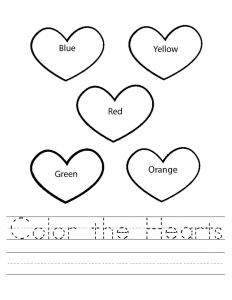 Valentines Worksheets - Best Coloring Pages For Kids