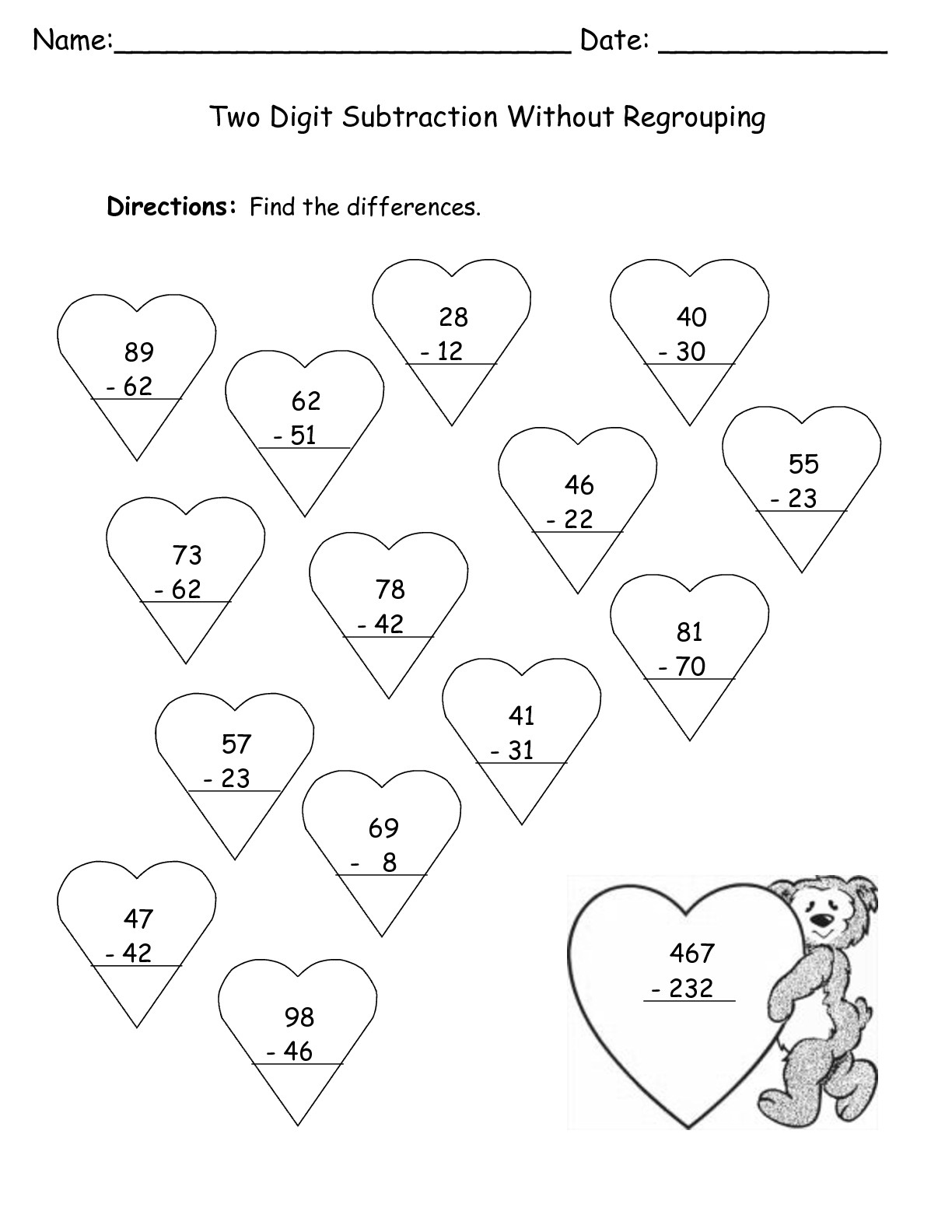 Free Printable Valentines Worksheets Second Grade