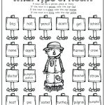 What Type of Noun Kindergarten English Worksheets