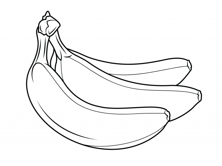 Banana Coloring Pages - Best Coloring Pages For Kids