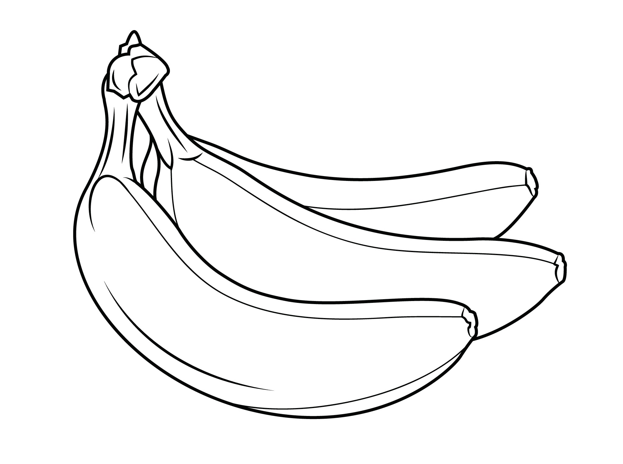 Bananas Coloring Page