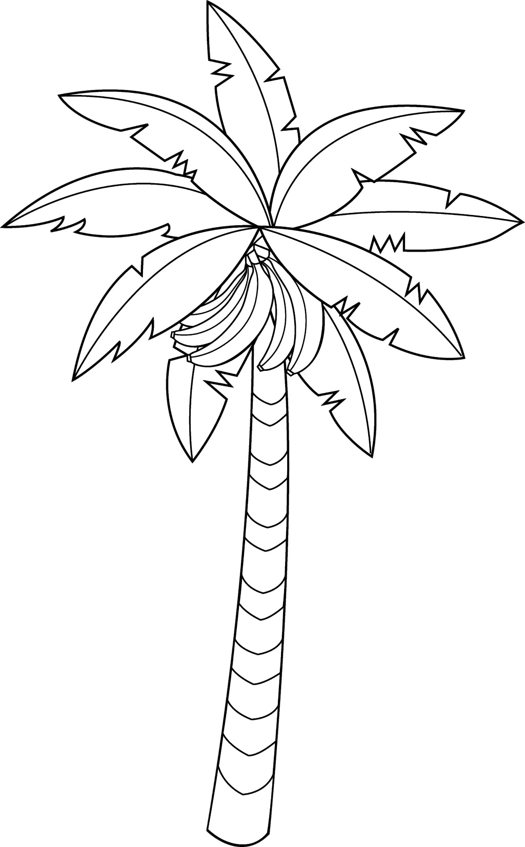 fruit tree coloring page