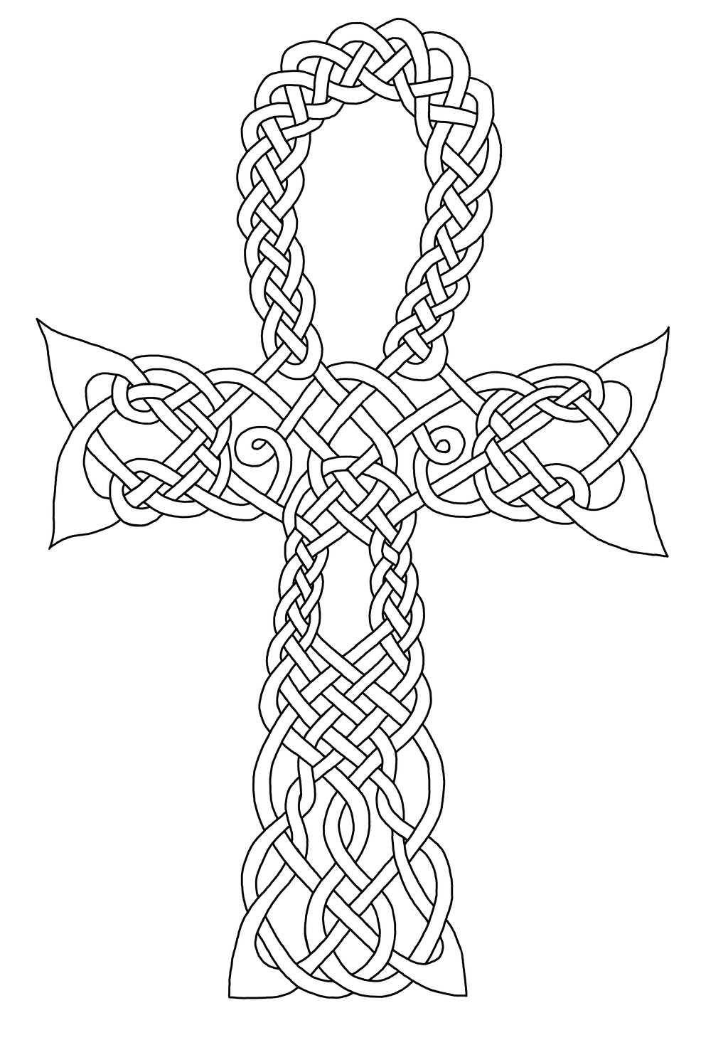 Celtic Knot Cross Coloring Pages