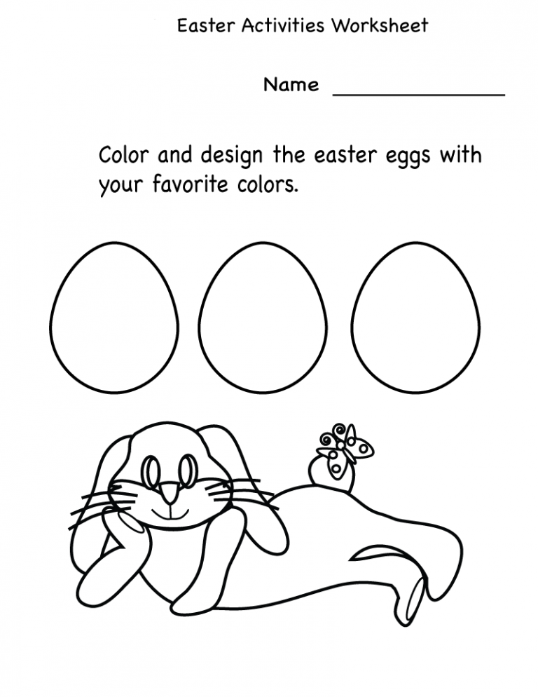 Printable Easter Activities - Best Coloring Pages For Kids