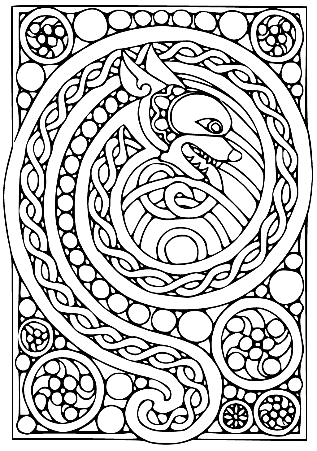 38+ celtic knot coloring pages for adults Adult arianrhod celtic ...