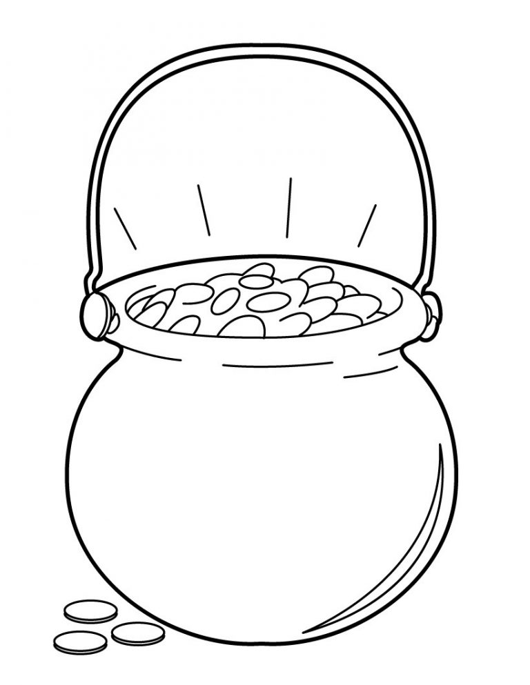 Pot of Gold Coloring Pages - Best Coloring Pages For Kids