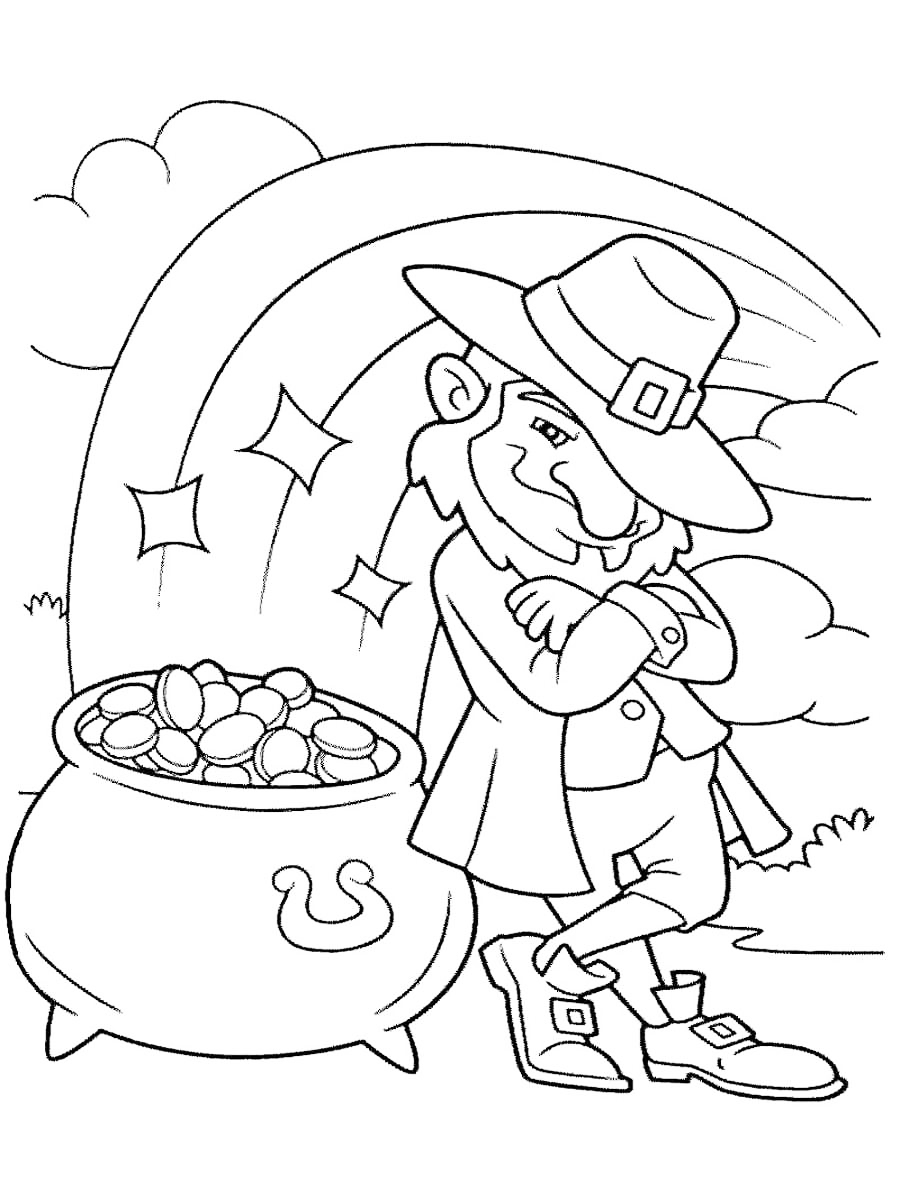 Pot of Gold Coloring Pages - Best Coloring Pages For Kids