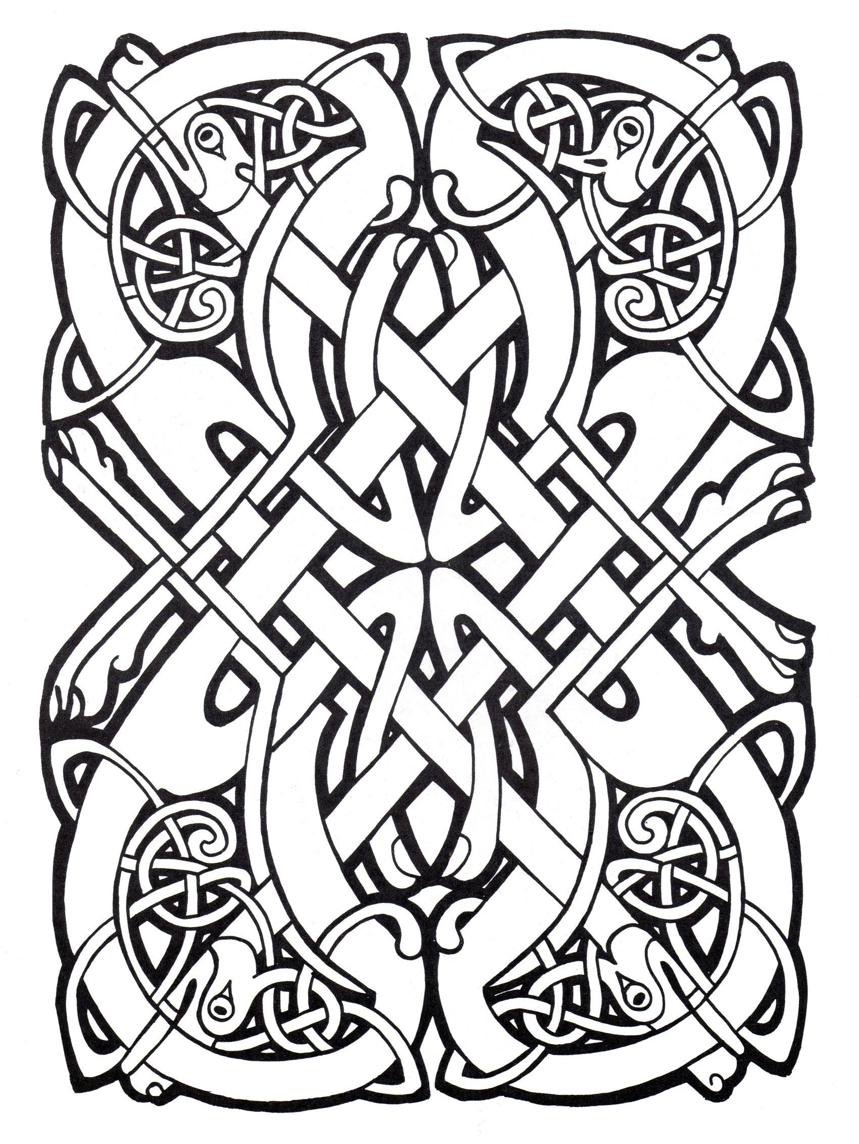 celtic color pages