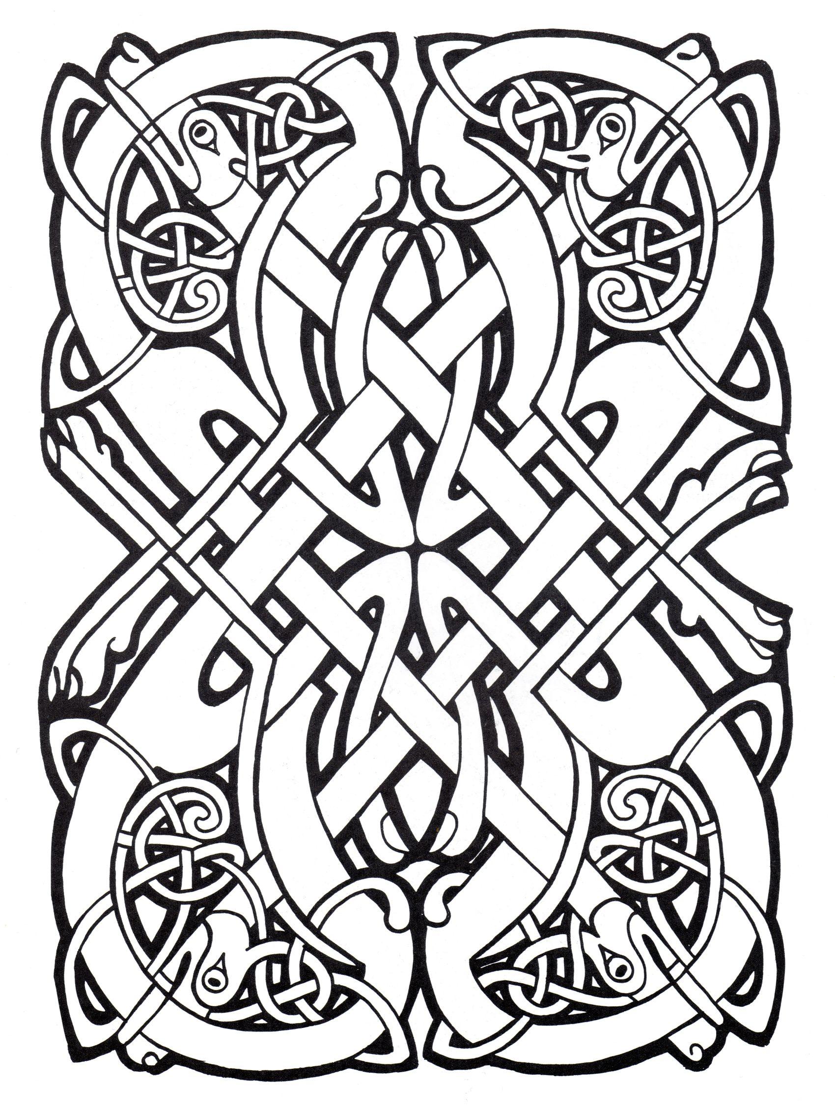 Free Printable Celtic Coloring Pages Printable Templates