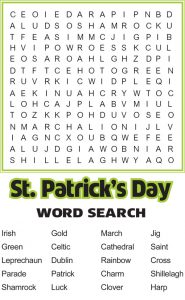 St Patricks Day Word Search - Best Coloring Pages For Kids