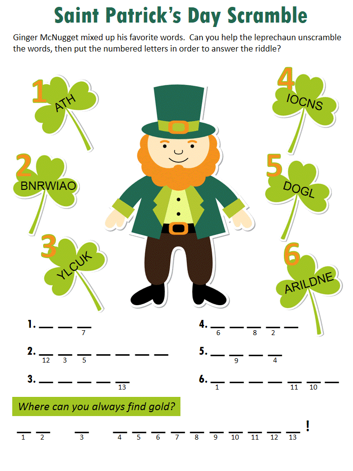 Word st. День Святого Патрика Worksheets. St Patrick s Day activities for Kids. День Святого Патрика задания. St Patrick's Day задания по английскому.