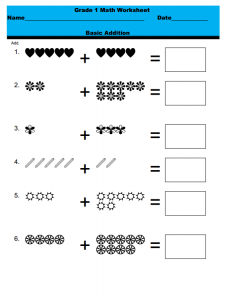 1st Grade Math Worksheets - Best Coloring Pages For Kids