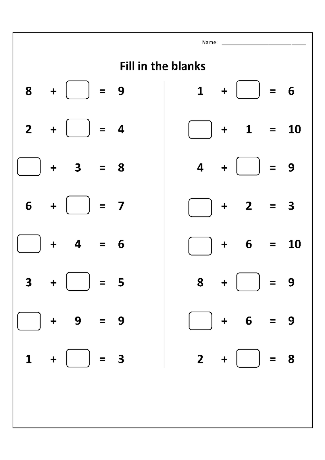 Printable 1st Grade Math Worksheets Printable Kids Worksheets Two First Grade Math Worksheets