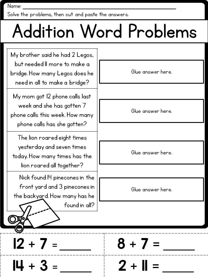 2nd Grade Math Word Problems - Best Coloring Pages For Kids