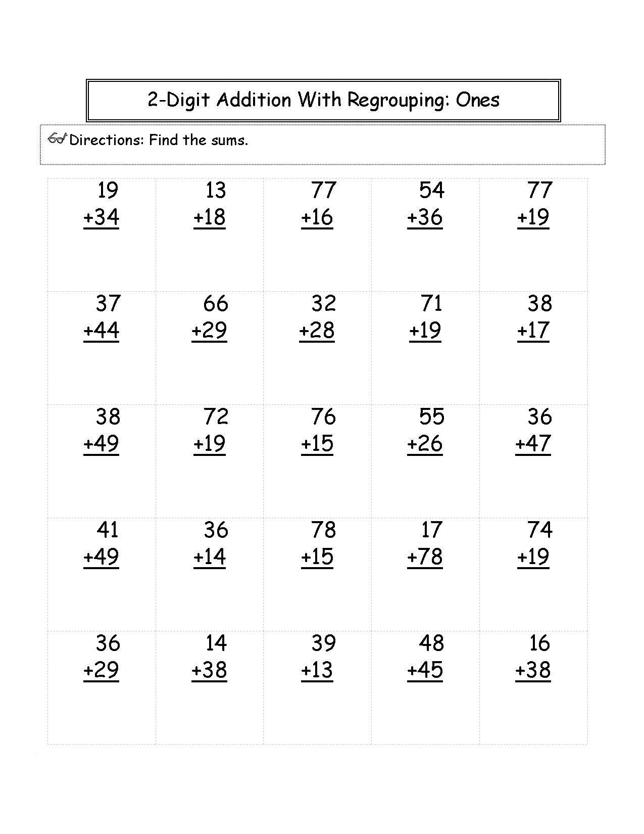 2nd-grade-math-worksheets-1-digit