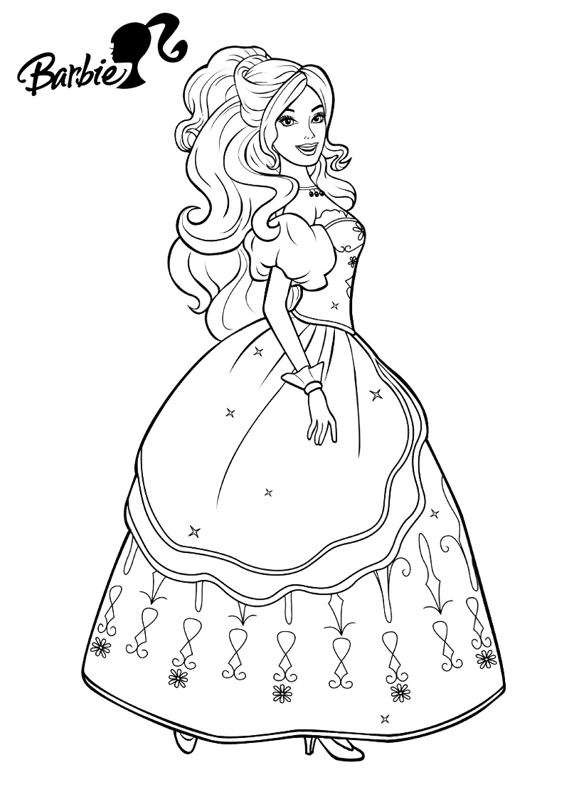 77 Princess Gown Coloring Pages  Latest HD