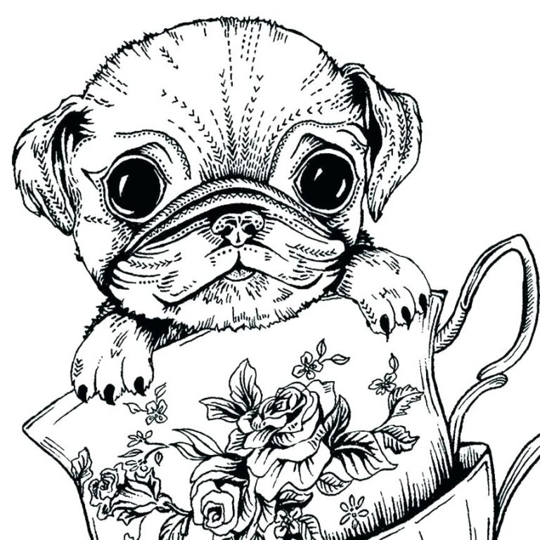 Dog Coloring Pages For Adults Best Coloring Pages For Kids