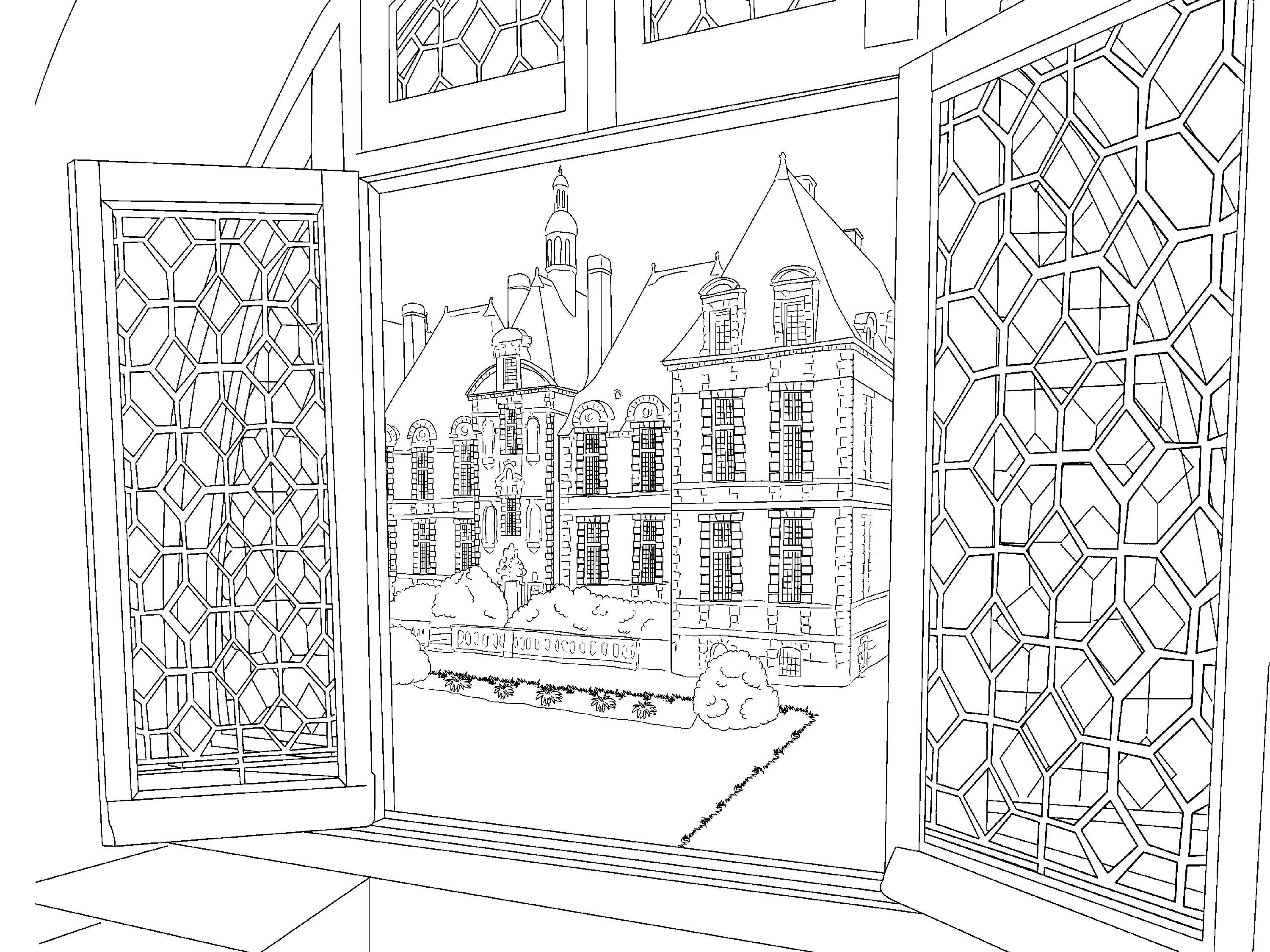scenery coloring pages for adults best coloring pages