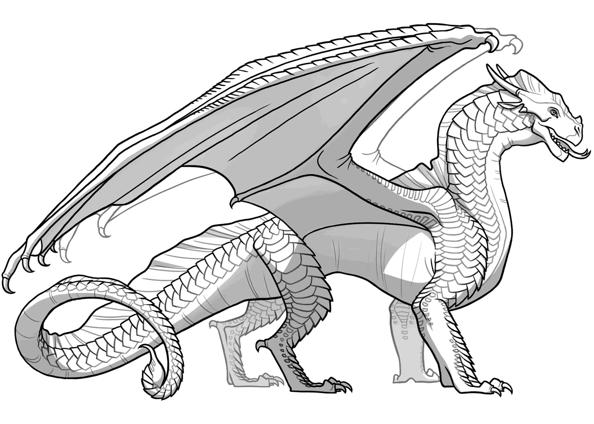 Realistic Coloring Pages Of Dragons